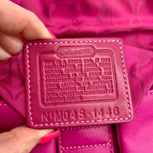 Coach Pink Leather Vintage Soho Pocket Flap Shoulder Bag  1446 - Picture 11 of 11